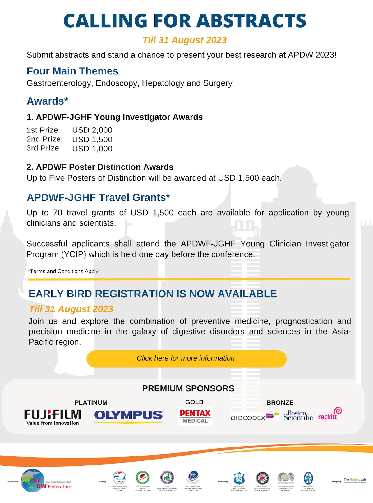 APDW 2023 Calling for Abstracts before 31 August 2023