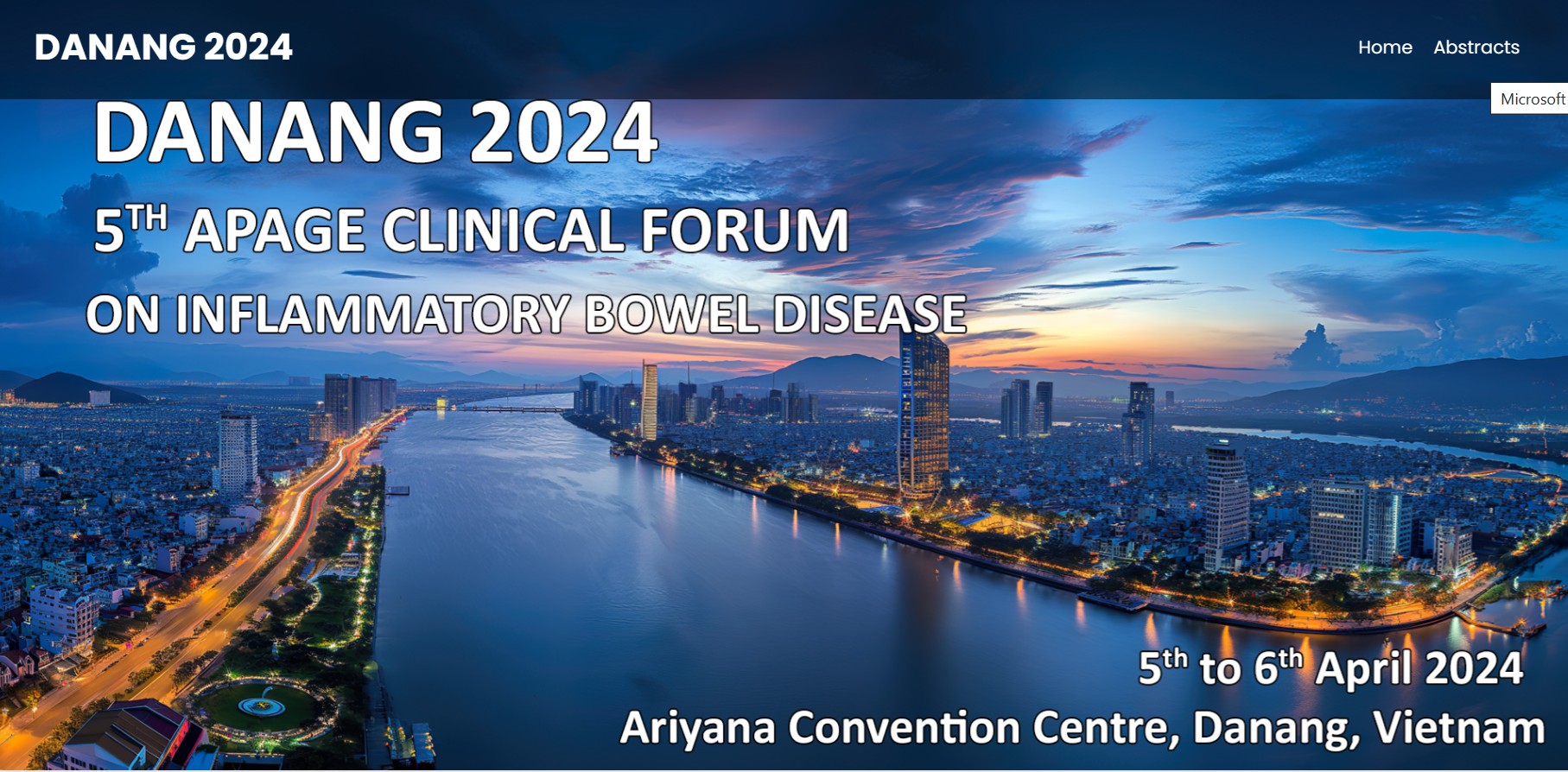 DANANG 2024 – 5th APAGE Clinical Forum on Inflammatory Bowel Disease - 5th to 6th April 2024